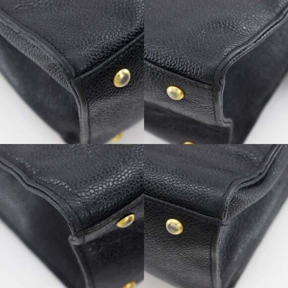CHANEL Black Caviar Leather Tote Bag - Picture 4 of 16
